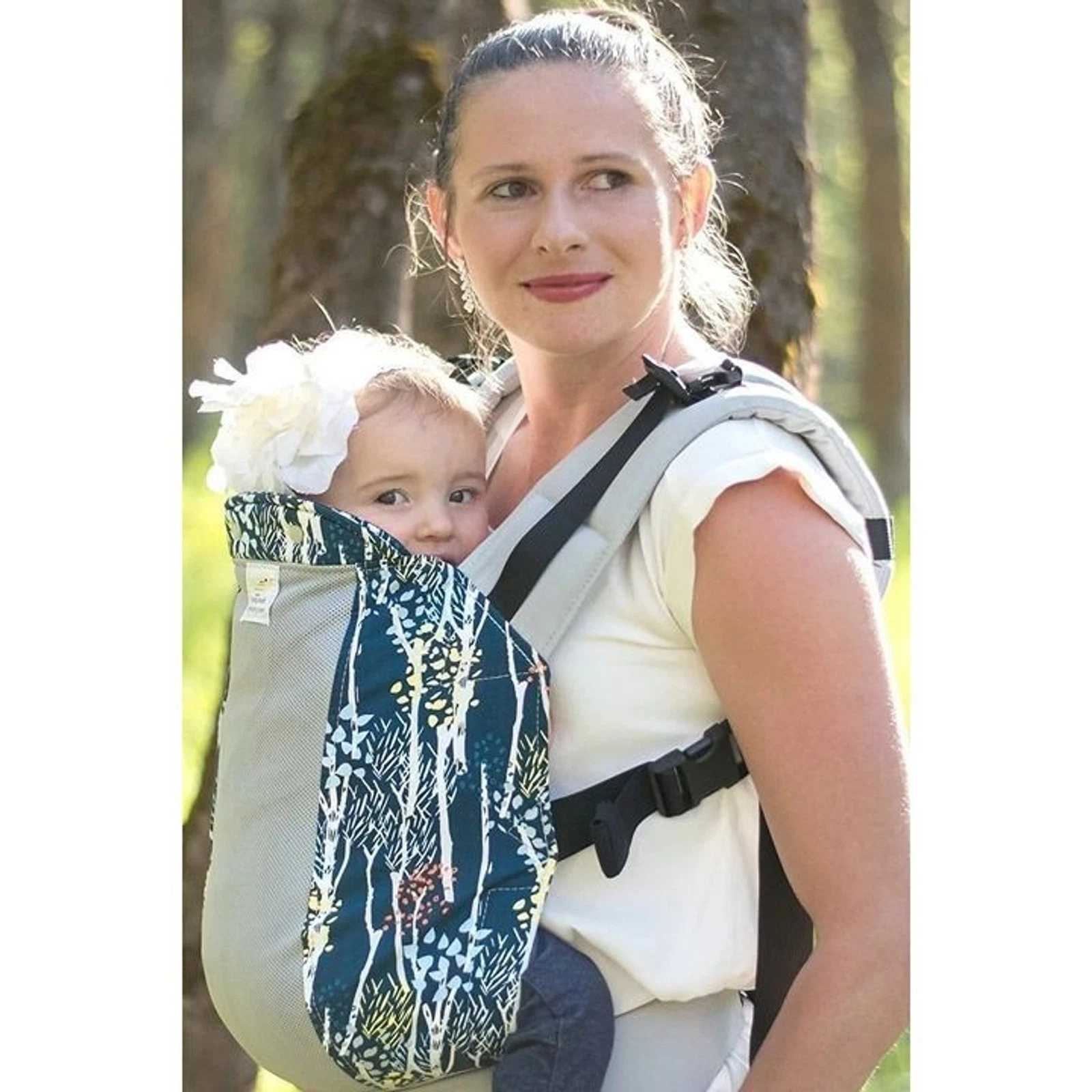 Kinderpack Baby Carrier Green Paisley Standard Size Standard Straps Koolnit NEW