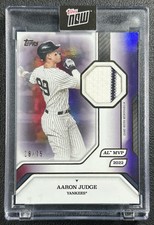 AARON JUDGE 2025 TOPPS MVP COLLECTION #29-R GU JERSEY RELIC PURPLE FOIL 28/75