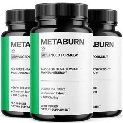 (3 Pack) Metaburn Advanced Weight Management Support Supplement 180 Capsules