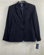 NWT Evan-Picone Women's Size 12 Navy Blue Blazer