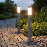 Sockellampe Stehlampe AußEnleuchte Wegelampe Anthrazit Bewegungsmelder 2Er Set