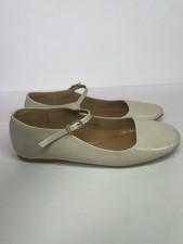 Dolce Vita Women's Reyes Praline Crinkle Leather Ballet Flats Shoes 6.5 Preppy