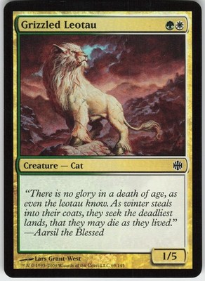 Grizzled Leotau Alara Reborn Foil Common Magic: The Gathering