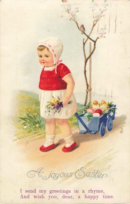 OSTERGRUSS POSTKARTE 1930er Jahre (2866/J/24)