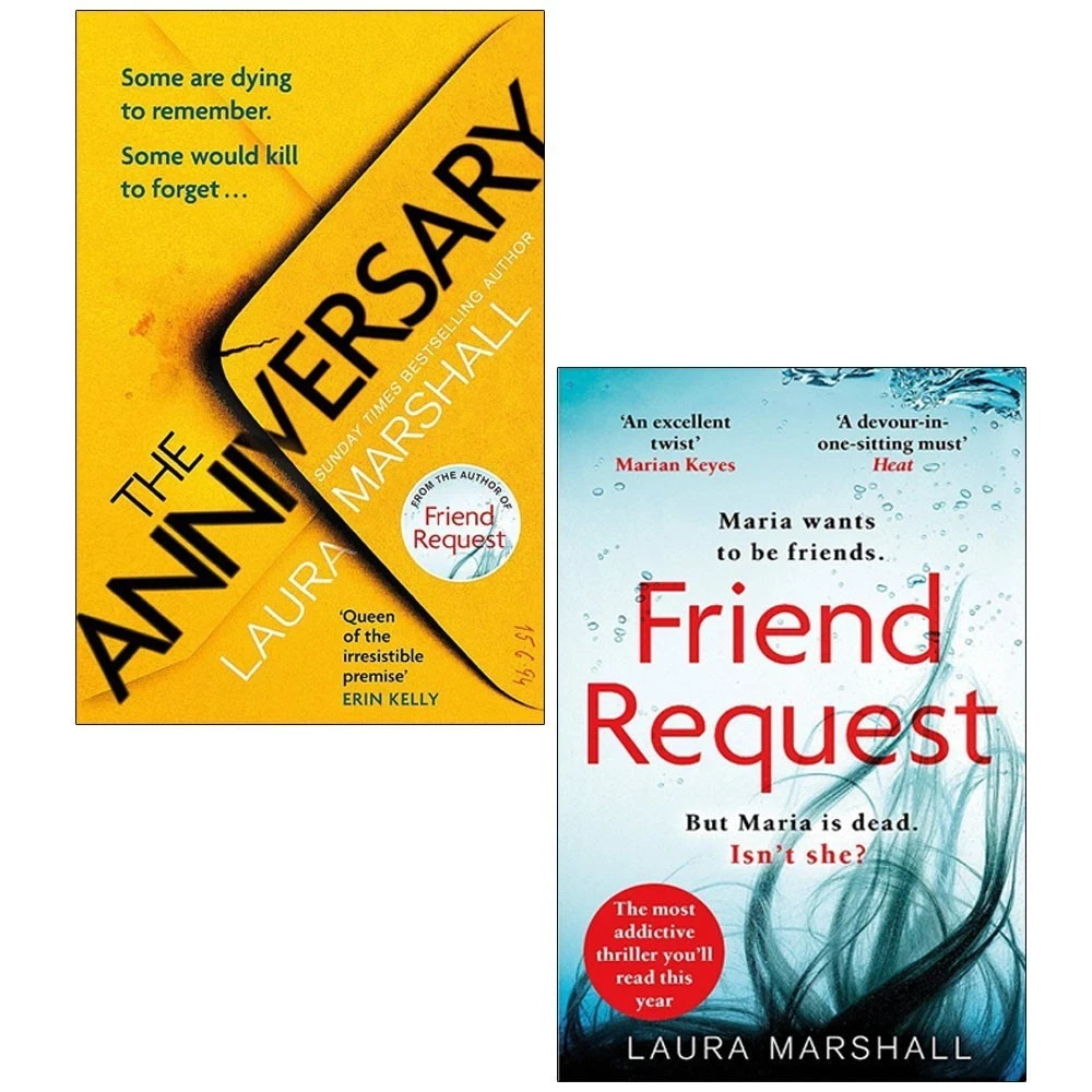 Laura Marshall Collection 2 Books Set Anniversary, Friend Request - Image 3