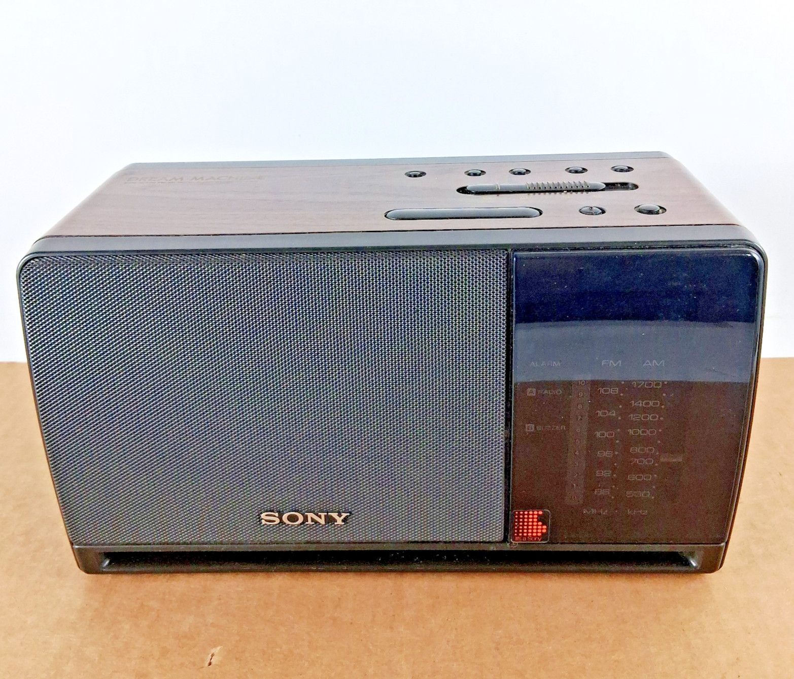 Vintage Clock Radio, Sony Dream Machine Dual Alarm FM/AM ICF-C900 Tested Works
