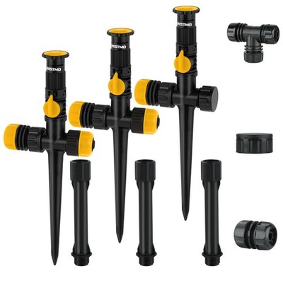 Above Ground Sprinkler System, Flexible DIY Irrigation Kit, Multi-Adjustable ...