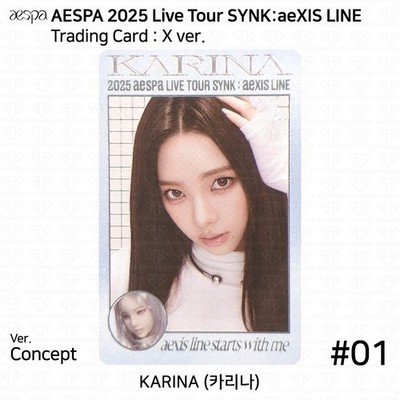 Aespa 2025 Live Tour SYNK:aeXIS LINE Official MD Trading Card