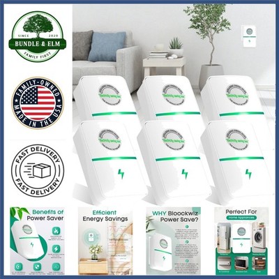 6-Pack Plug-in Device for Appliances with Light Indicator and Surge Protection