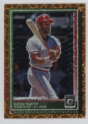 2025 Panini Donruss Optic Orange Velocity Prizm Ozzie Smith #3 HOF 0hk3