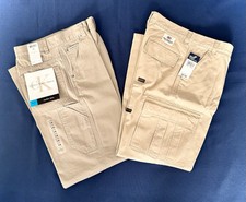  NWT PANTS - 2 pr sz 14 POLO RALPH LAUREN   CALVIN KLEIN Khaki Cargo Cotton