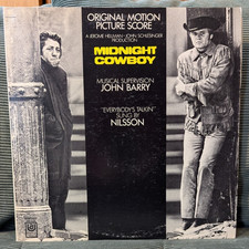 MIDNIGHT COWBOY Original Motion Picture Score Nilsson 1970 RE Vinyl LP EX