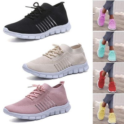 Damen Sneaker Slip On Turnschuhe Laufschuhe Sportschuhe Socken Freizeit Schuhe