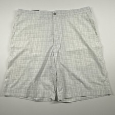 PGA TOUR Pro-Series MotionFlux Men s Golf Shorts 36W Bright White Geometric NWT