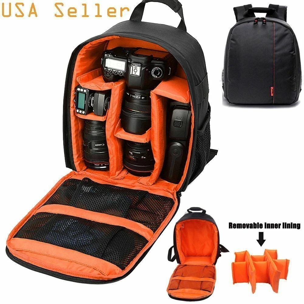 Camera Backpack Shoulder Bag Waterproof Case for Canon Nikon