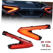 Red LED Taillights Assembly for Can-Am Maverick R 24 25, Left And Right