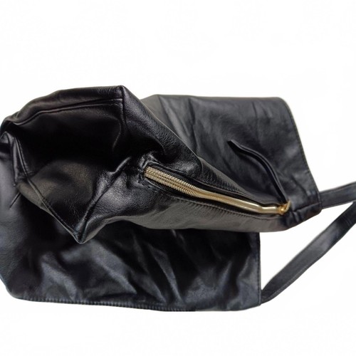Donna Karen Cosmetics (DK) Tote Leather Bag Large 18 x 13 Soft Pre Owned - Picture 4 of 5