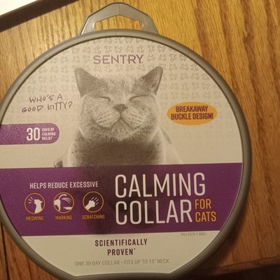Sentry Kitty Cat Calming Collar 30 Days Breakaway Buckle