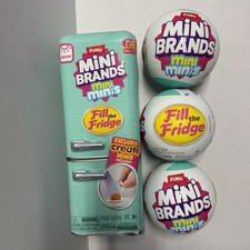ZURU Mini Brands Fill the Fridge Playset with 3 Capsules/Balls Target Exclusive