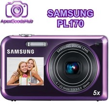 Samsung PL170 16.1MP Digital Camera Dual 5x Optical Zoom 720p HD Compact Camera
