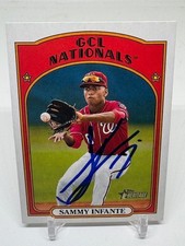 2021 Topps Heritage Minors #87 Sammy Infante SIGNED