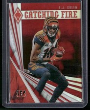 2019 Panini Phoenix #19 A.J. Green Catching Fire Red #/299