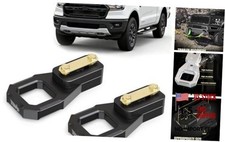 Front Tow Hooks, Recovery Hook Compatible with 2019 Ranger Black Tow Hooks
