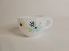 Vintage Federal Milk Glass 1950's Atomic Flower Cup Replacement 