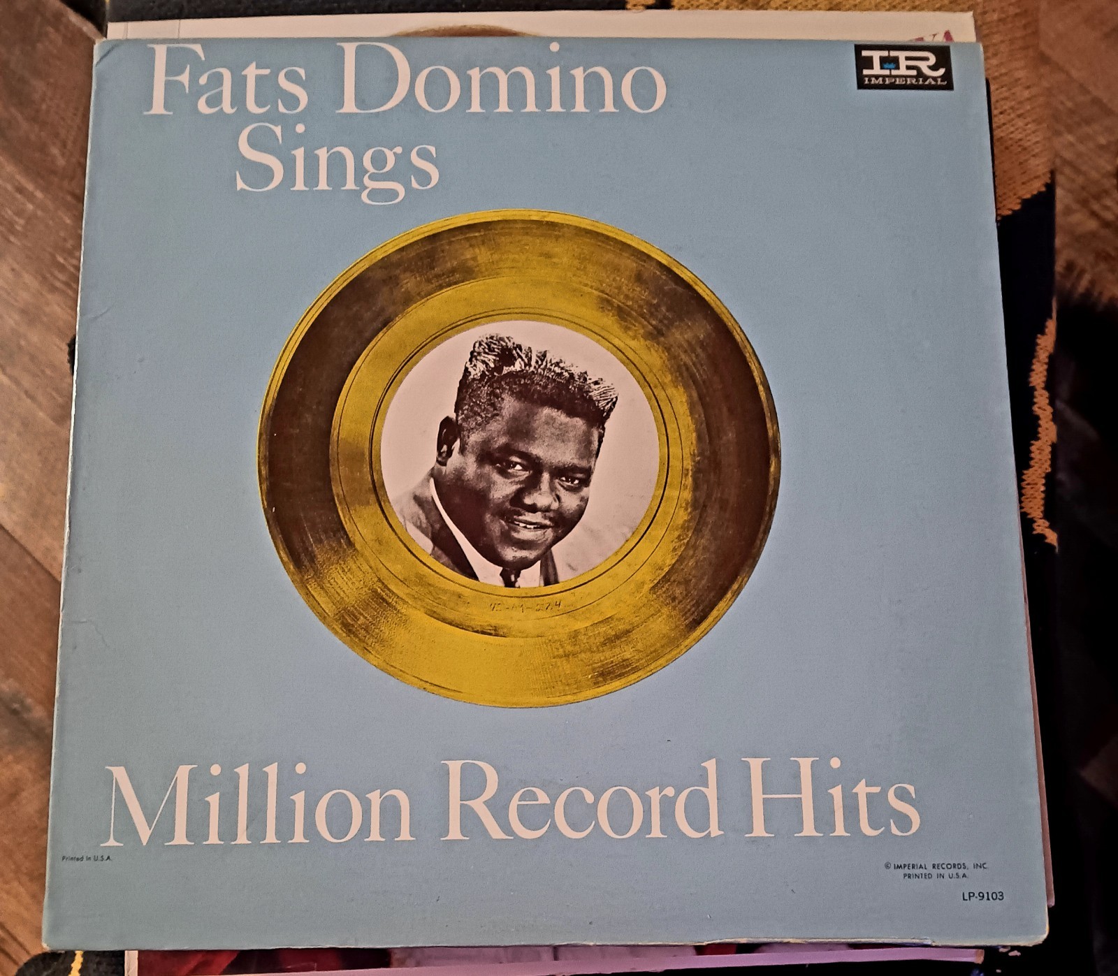 ☆FATS DOMINO Sings Million Record Hits 1960 IMPERIAL LP 9103 Hi-Fi VINYL RARE!☆