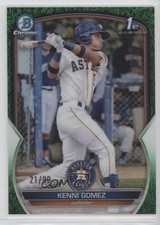 2023 Bowman Chrome Prospects Green Grass Refractor 21/99 Kenni Gomez 12l4