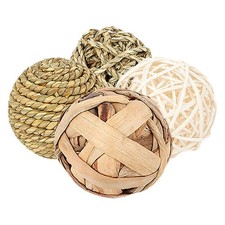 4 Pcs Balle À Mâcher Pour Lapin Les Jeux De Lapins Hamsters Jouet Macher