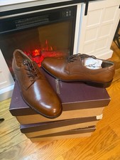 Johnston Murphy Mens Tan Leather Derby Dress Shoes Size 9M 59-2016
