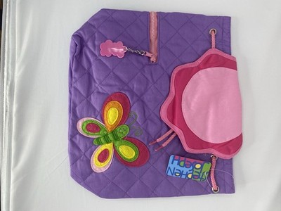 Stephen Joseph Quilted Backpack Butterfly Design Adjustable Straps