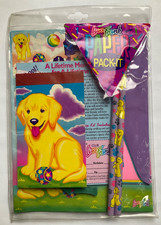 Vintage Lot Of Lisa Frank Stationary Paper Pack-It Dog Puppy Stickers