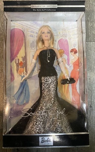 Vintage Society Girl Barbie Doll Collector Edition 2001 Mattel 56203