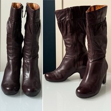 Clarks Brown Leather Active Air Mid Calf Boots - UK 5