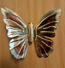 Vintage Home Interiors Brass Gold Tone Butterfly Wall Plaques In Original Box — photo 6