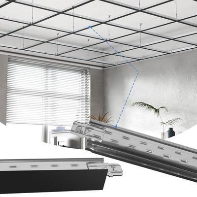 10 PCS 24'' Cross Tee Drop Ceiling Grid, Rust & Fire Resistant, Easy Install