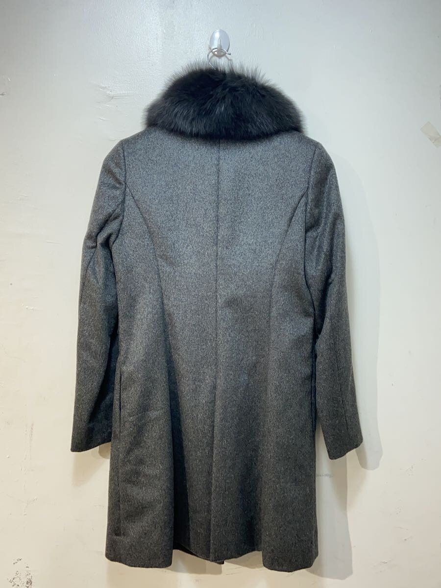 ALTRA Cappotto pelliccia di volpe BARNEYS NEWYORK altro cashmere 36 GRIGIO