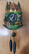  Germany Cuckoo Clock G.Mangem 1 Day  movement. Work Very Well. Pat.812538