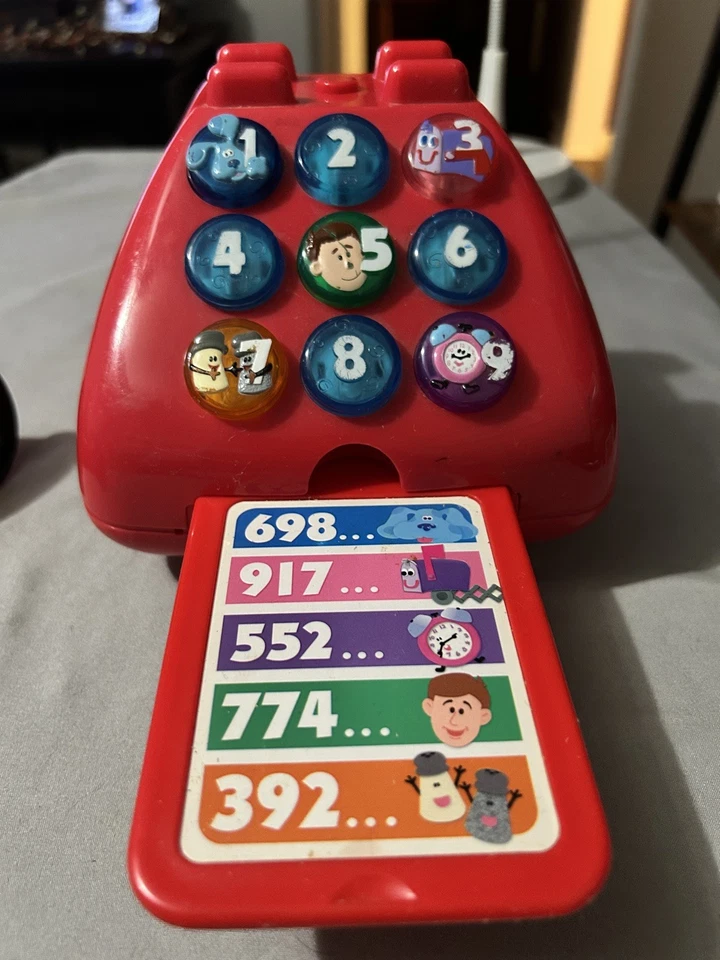 Vintage Blue's Clues Telephone Electronic Mattel 1999-NOT WORKING-Parts Only - Image 3 of 4