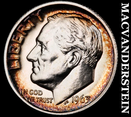 1963 Roosevelt Dime- Silver Choice Gem Proof Luster No Reserve #i8244
