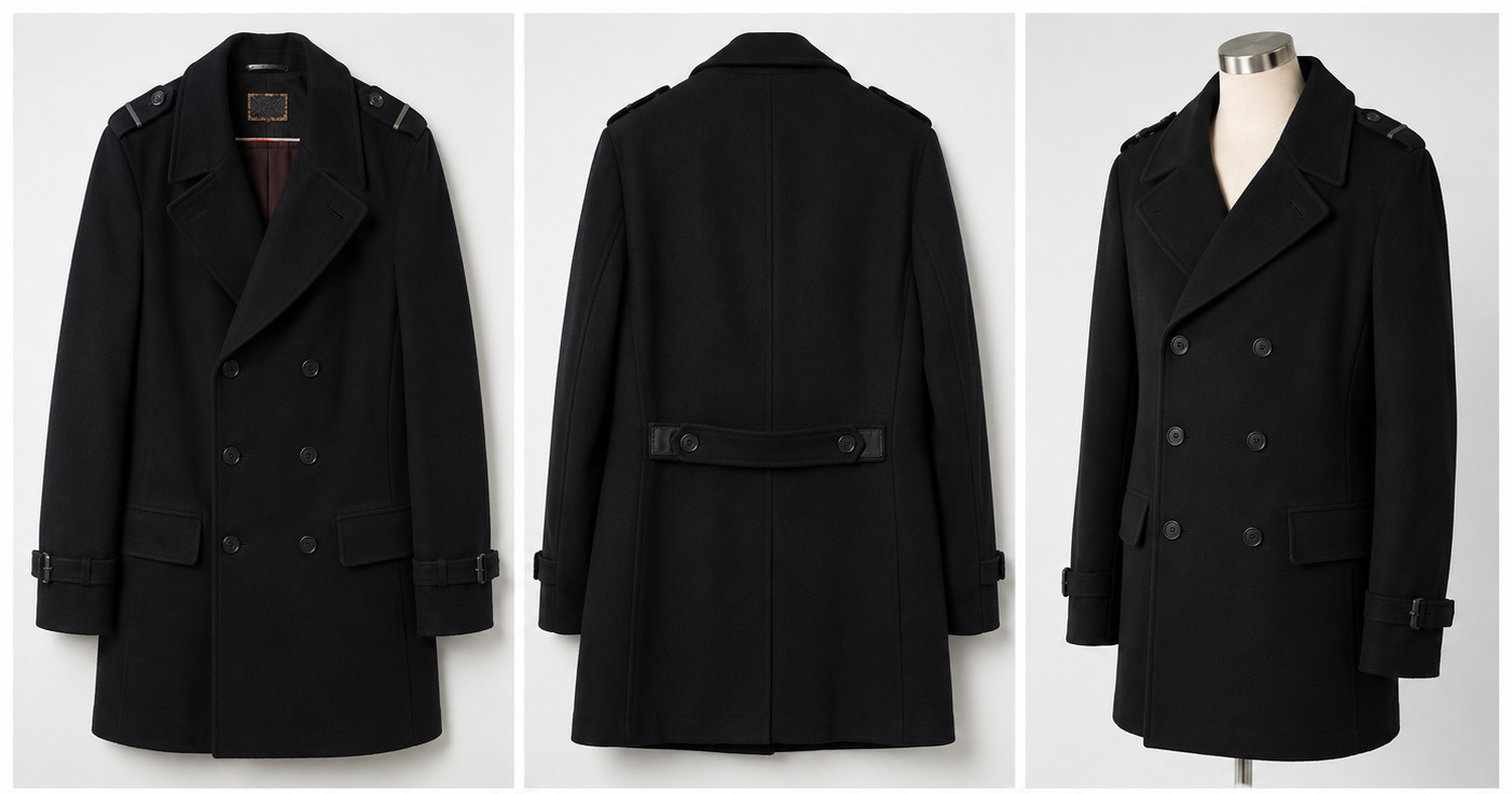 Cappotto uomo FIRS Outerwear – Taglia 48 – 80% Lana