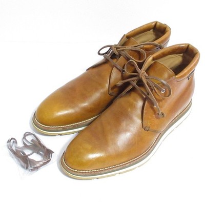 LOUIS VUITTON Leather Chukka Boots, Size 10, Brown mens USED