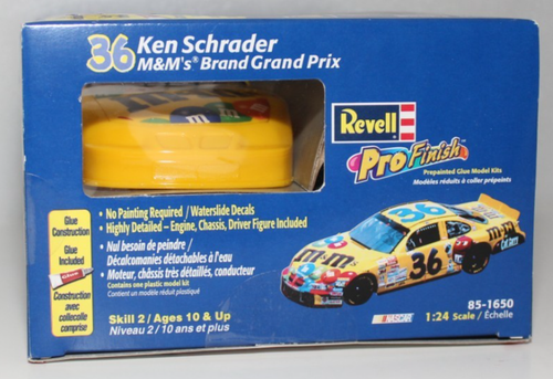 REVELL PRO ACABADO KEN SCHRADER #36 M&Ms GRAND PRIX 1:24 KIT MODELO NASCAR NUEVO - Imagen 6 de 6