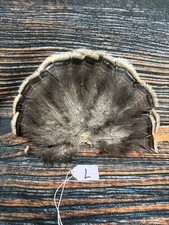 Mini Wild turkey Tail feathers plume art fan Bustle Fly Tying Craft Mount Voodoo