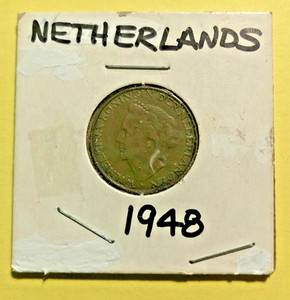 1948 Netherlands Collectible Rare World Foreign Coin 5 Cents #624