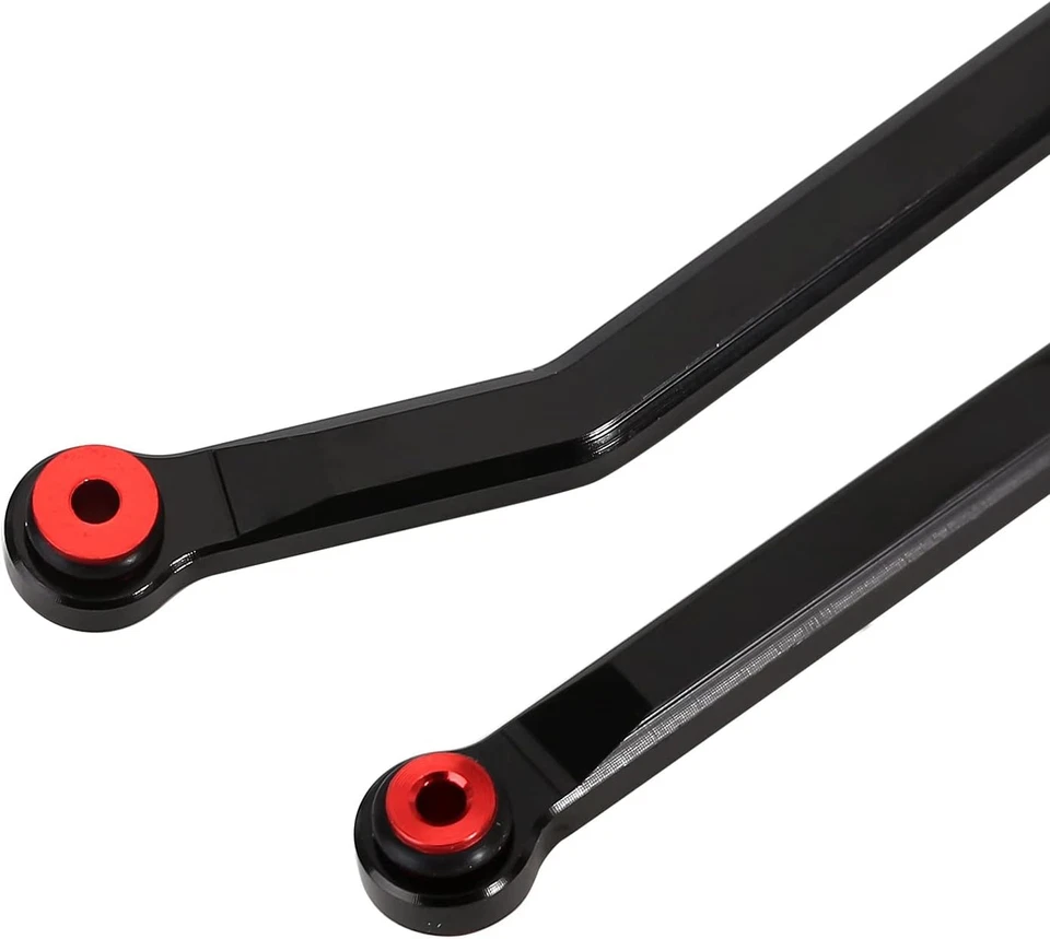 INJORA High Clearance Chassis Links Set for SCX24 C10 JLU Bronco Base Black - Image 2 of 4