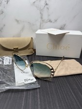 Chloe Women s Gold Aviator Sunglasses CE169S 838 57 Case Included