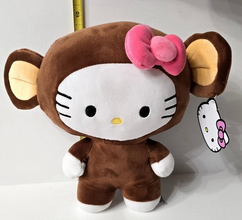 Hello Kitty in Monkey Costume ~ 10” Plush~ Sanrio ~ Brand New - Picture 2 of 10